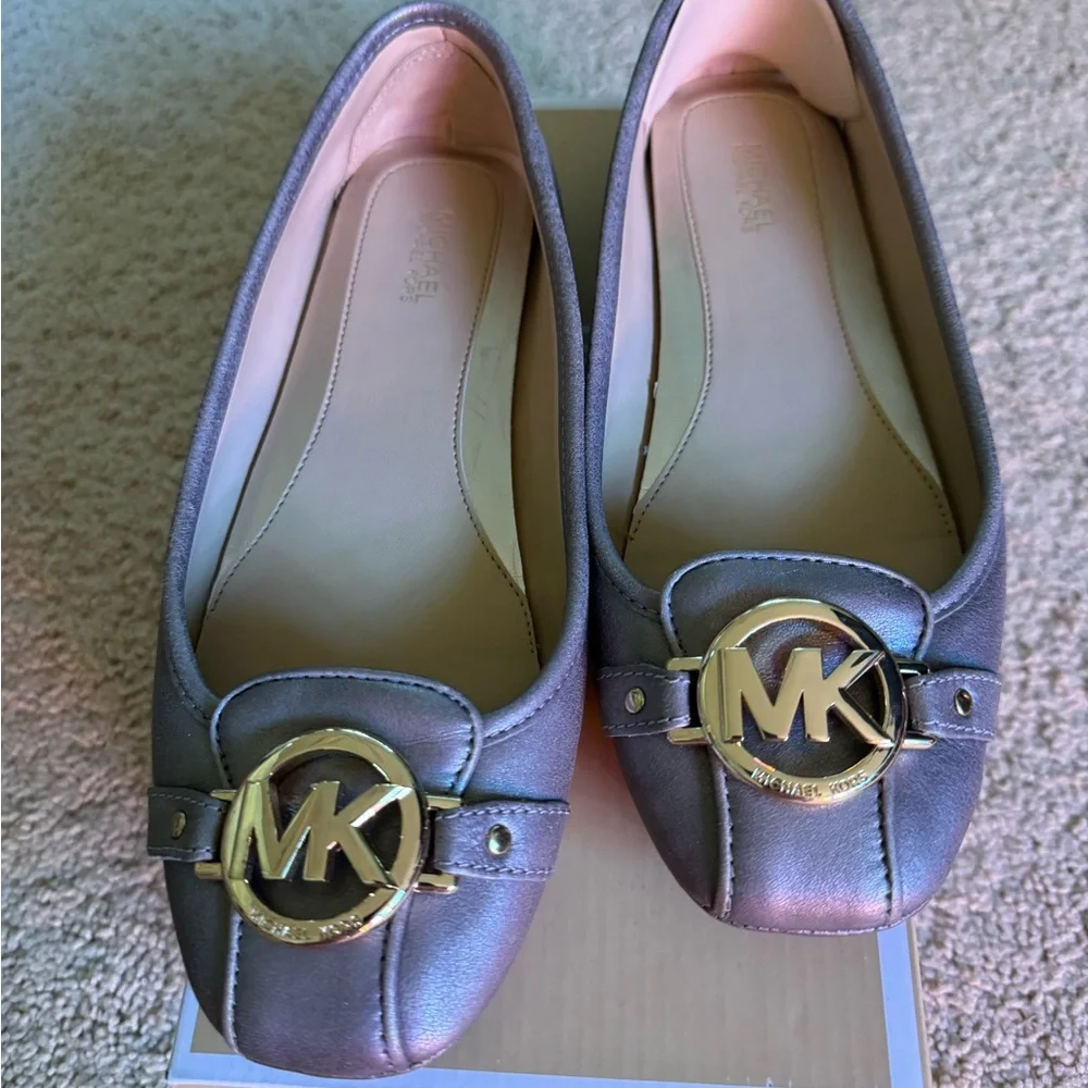 Michael Kors Fulton Moc Metallic Leather Shoe - Picture 1 of 3